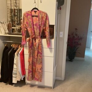 LADIES PAISLEY KIMONO STYLE ROBE